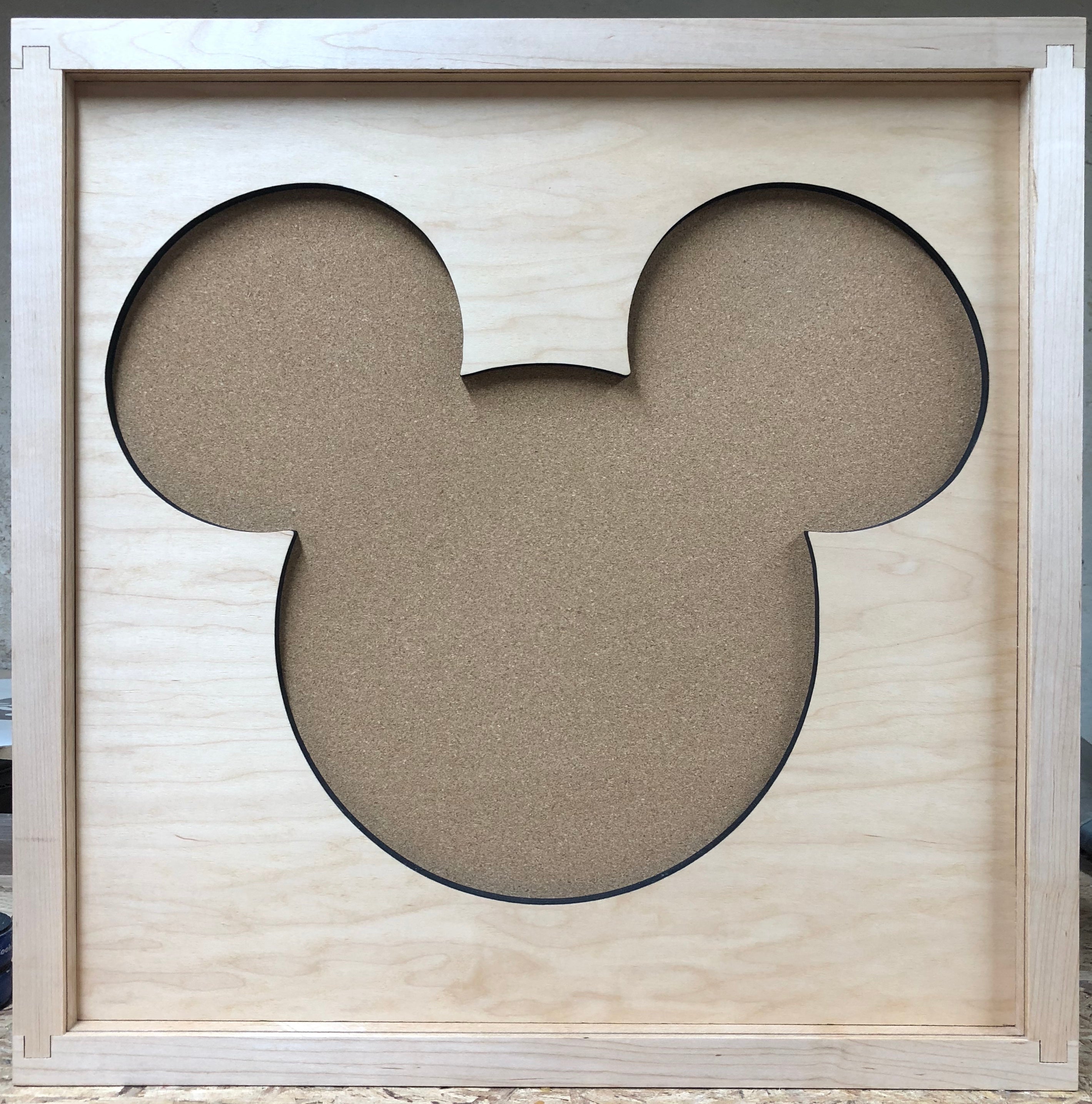 Mickey Mouse Icon Inspired Handmade Disney Pin Board | Custom Wooden Pin Display | Magical Pin Collector Display