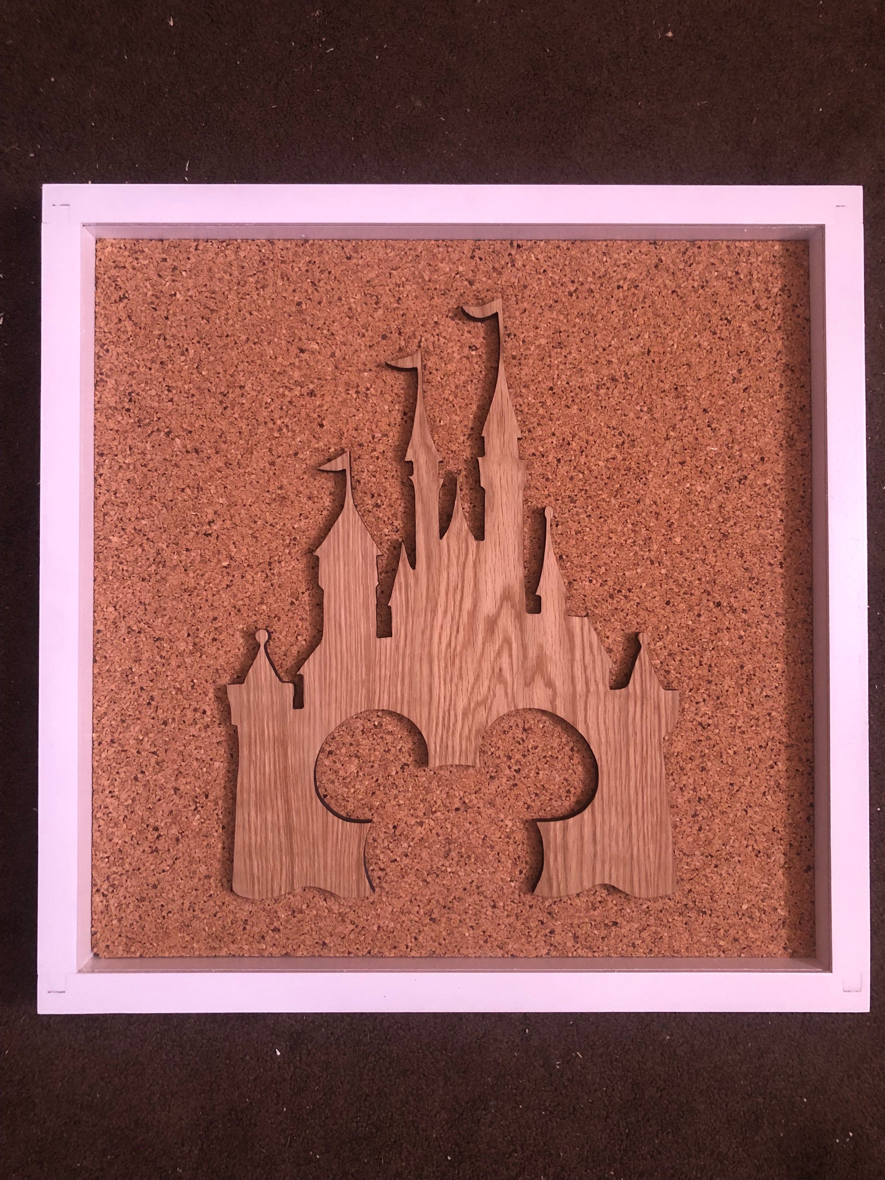 Disney Inspired Castle Pin Board – Handcrafted Wooden Display