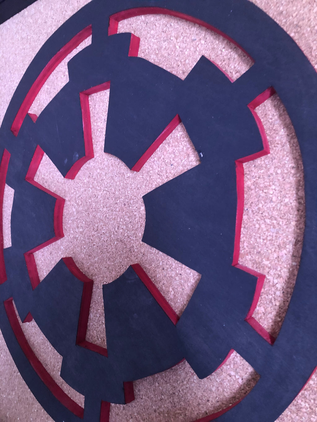 Galactic Empire Symbol Inspired Handmade Pin Board | Star Wars Imperial Pin Display | Wooden Pin Board | EverAfterPinBoards