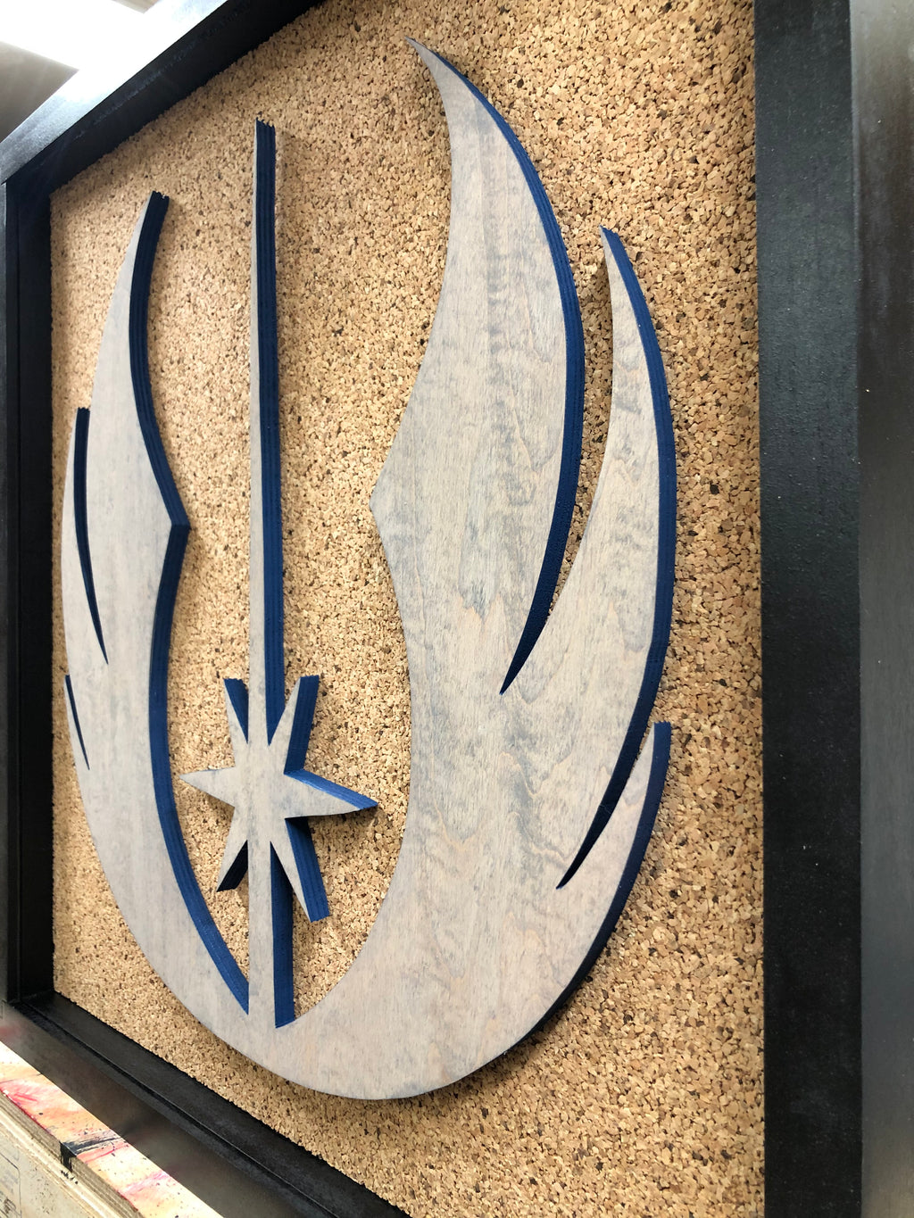 Jedi Order Symbol Inspired Handmade Pin Board | Star Wars Pin Display | Custom Wooden Pin Board | EverAfterPinBoards