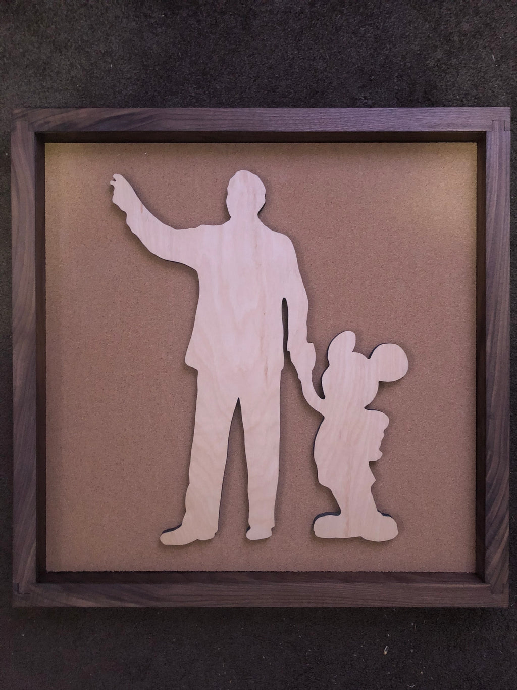 Partners Statue Inspired Handmade Pin Board | Walt & Mickey Pin Display | Disney Pin Board | EverAfterPinBoards