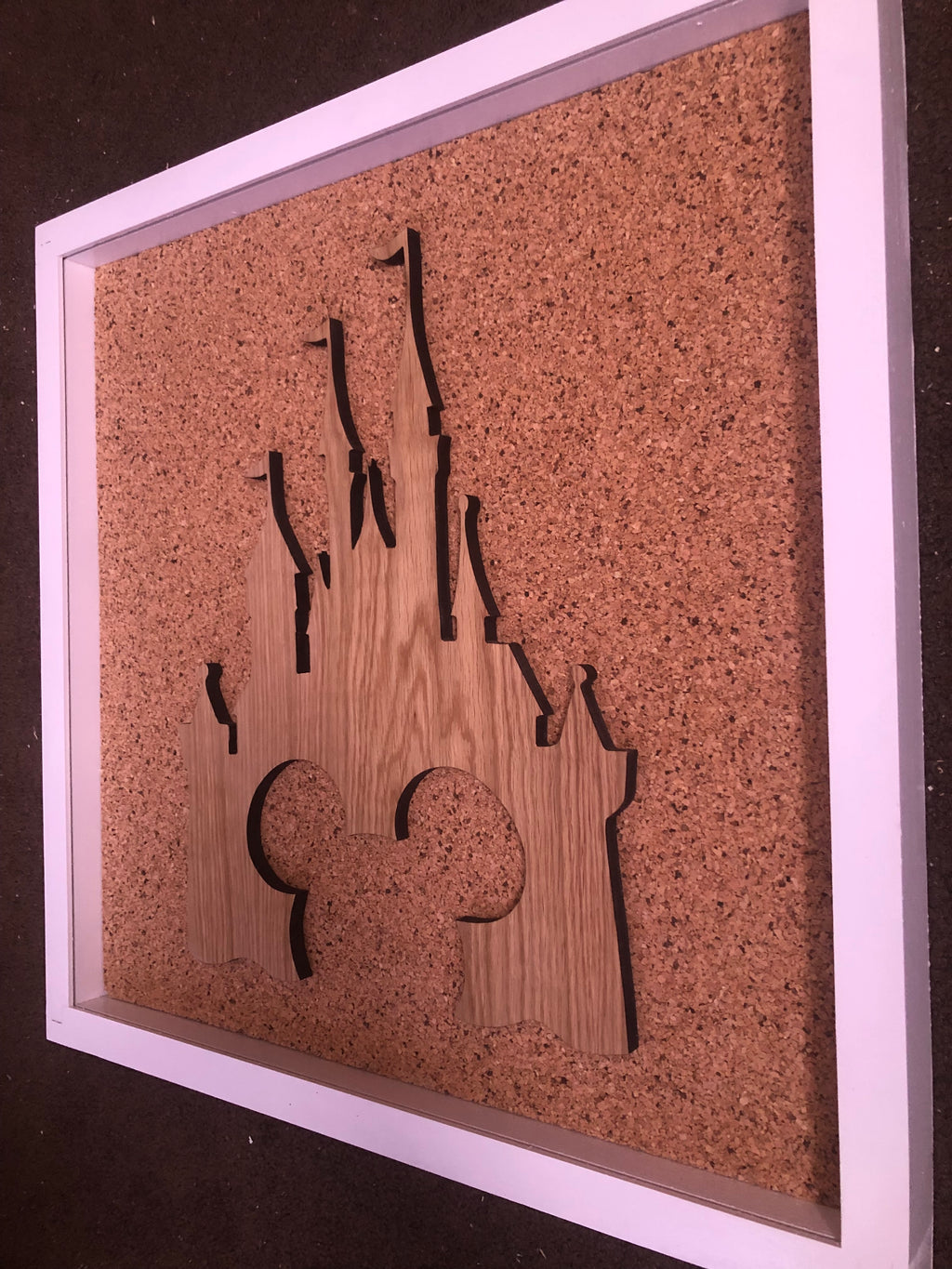 Disney Inspired Castle Pin Board – Handcrafted Wooden Display