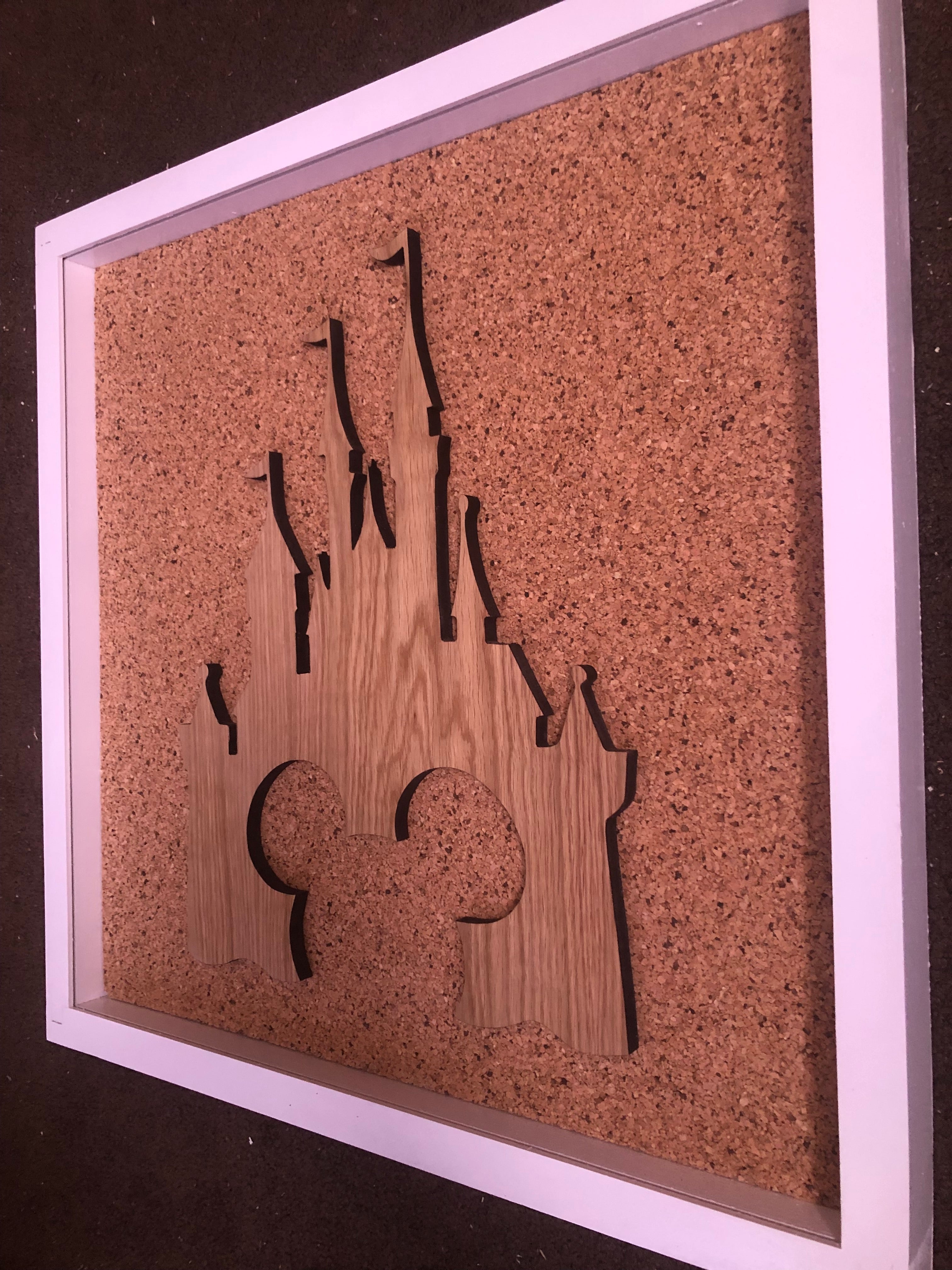 Disney Inspired Castle Pin Board – Handcrafted Wooden Display