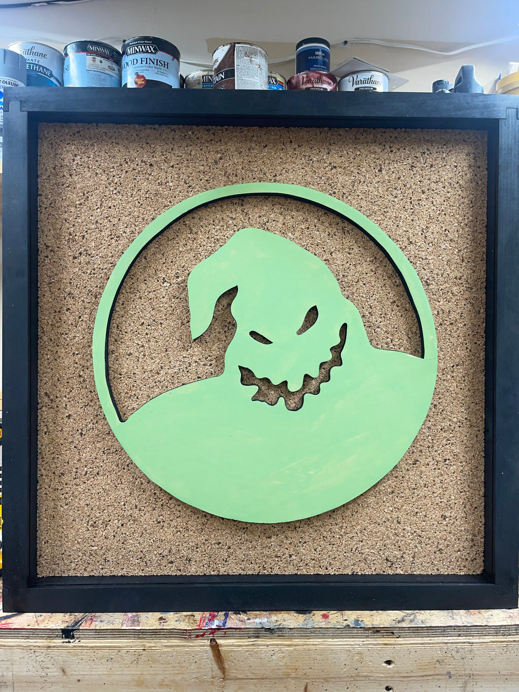 Oogie Boogie Nightmare Before Christmas Inspired Handmade Pin Board | Custom Wooden Pin Display | EverAfterPinBoards