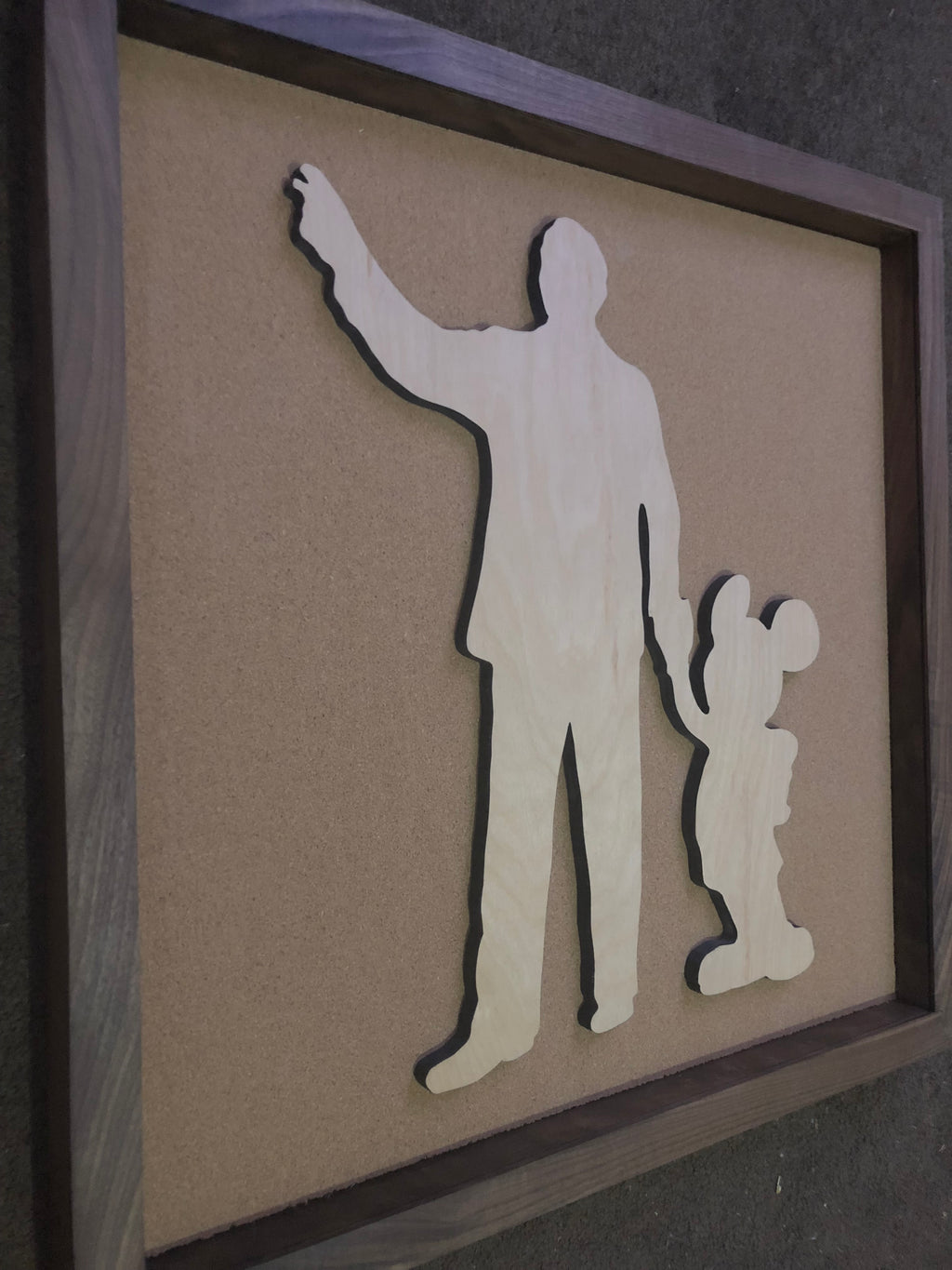 Partners Statue Inspired Handmade Pin Board | Walt & Mickey Pin Display | Disney Pin Board | EverAfterPinBoards