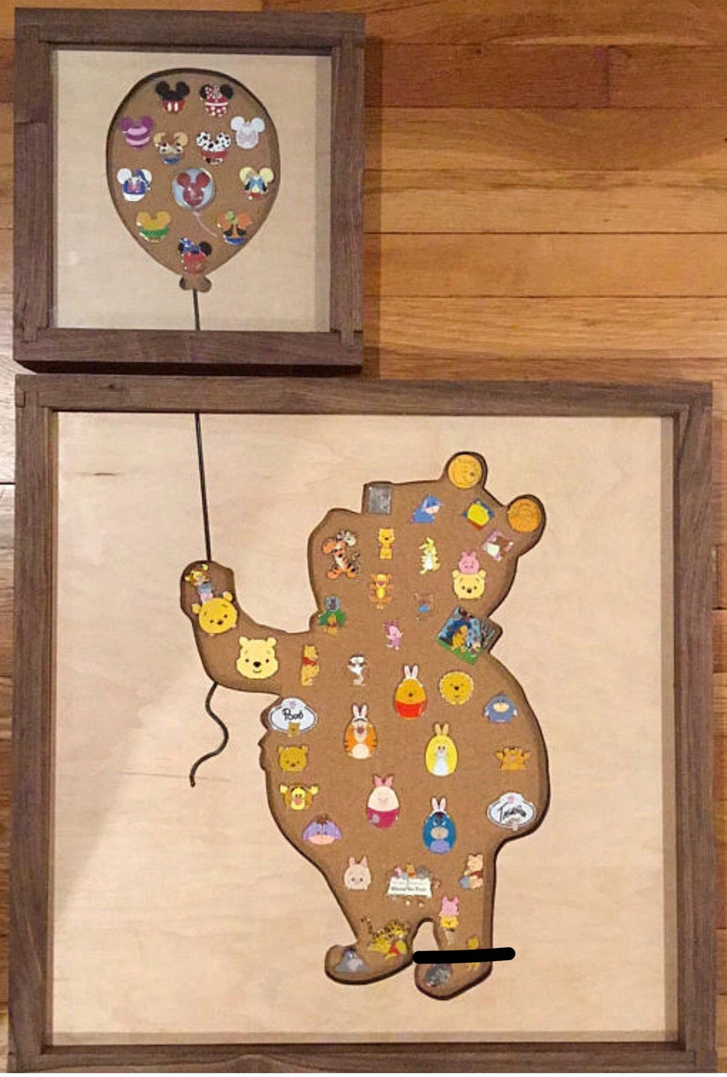 Winnie the Pooh with Balloon Inspired Handmade Disney Pin Board | Wooden Pin Display | Disney Pin Collector Board