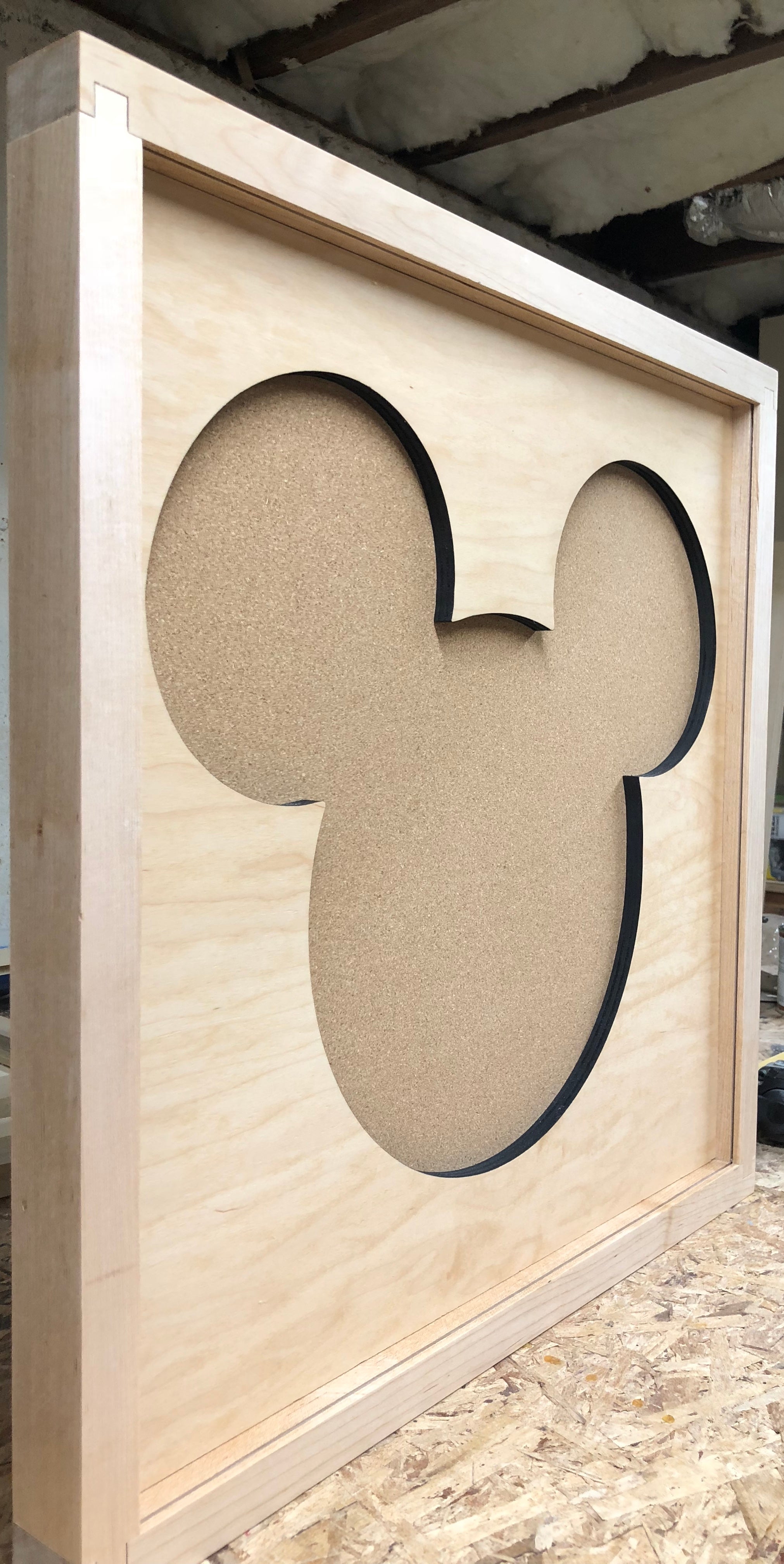 Mickey Mouse Icon Inspired Handmade Disney Pin Board | Custom Wooden Pin Display | Magical Pin Collector Display