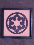 Galactic Empire Symbol Inspired Handmade Pin Board | Star Wars Imperial Pin Display | Wooden Pin Board | EverAfterPinBoards