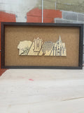 Disney Park Icons Inspired Handmade Pin Board | Castle, EPCOT, Tree of Life Display | Disney Pin Board | EverAfterPinBoards